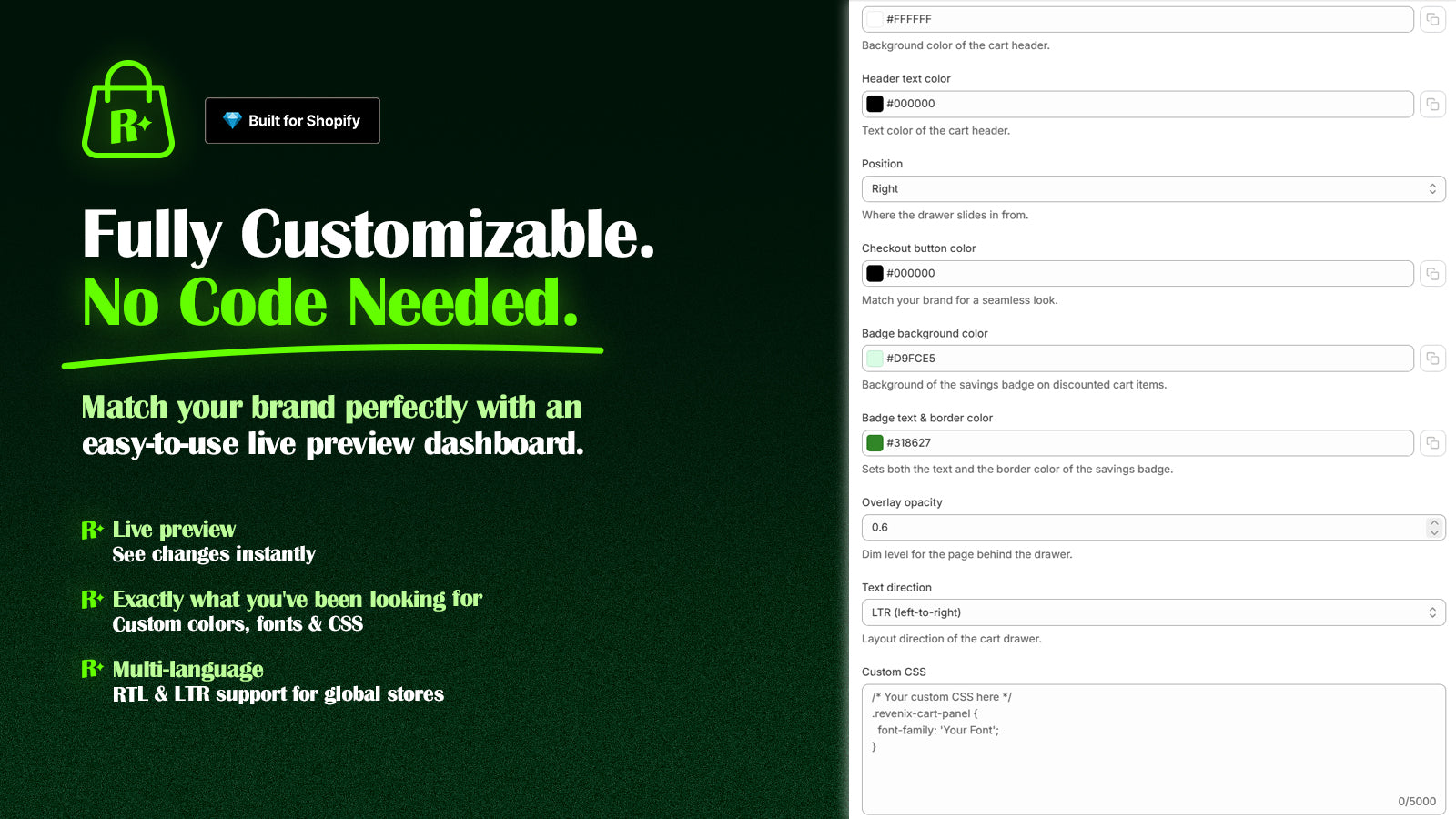 No-Code Cart Customization: Match Your Cart to Your Brand Without a Developer